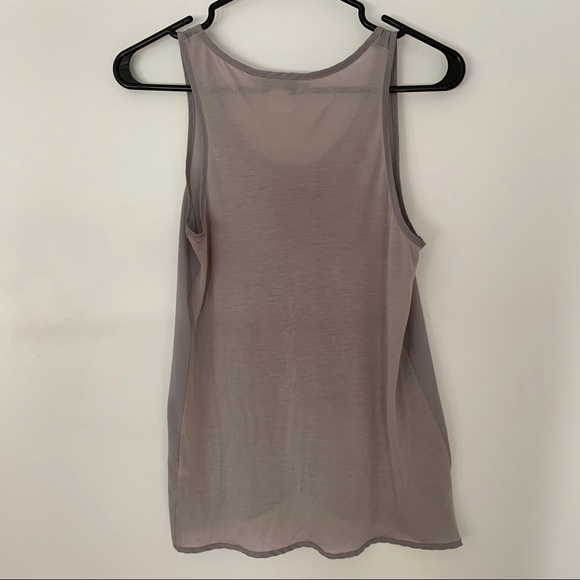 French Connection XS Grey Polly Plains Tulip Top - Picture 2 of 3